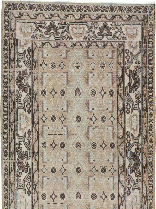 Vintage Persian Malayer Wide Gallery Runner, No.21349 - Staging