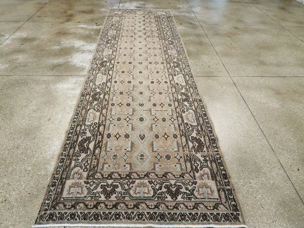 Vintage Persian Malayer Wide Gallery Runner, No.21349 - Staging