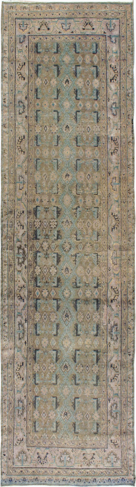 Vintage Persian Malayer Runner, No.21351 - Staging