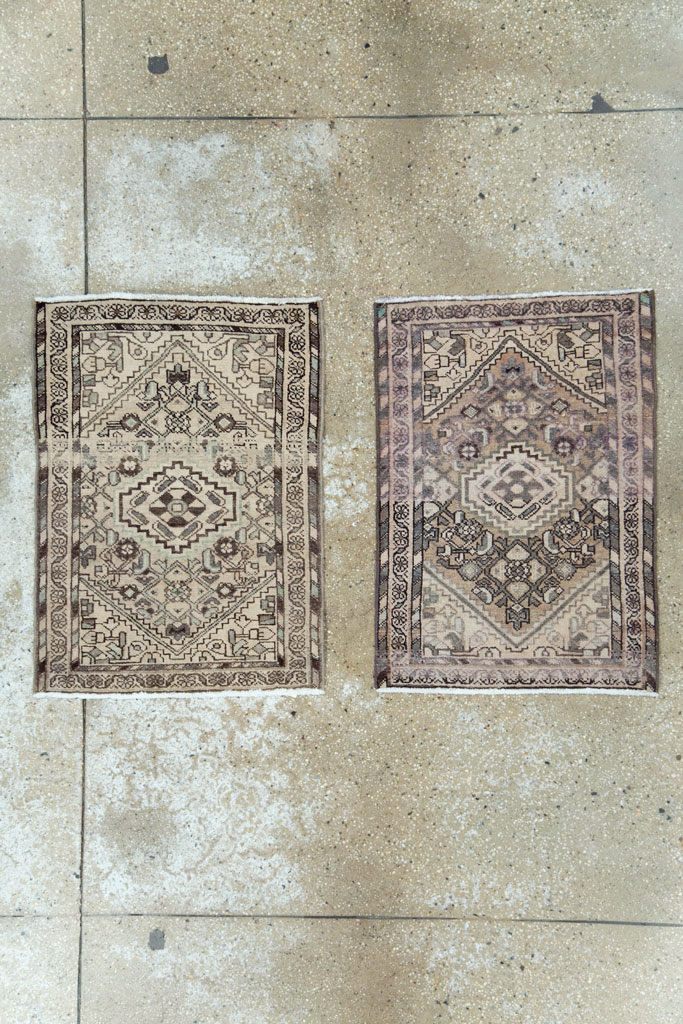 Vintage Persian Malayer Rug (Pair: 1 of 2), No.21363 - Staging