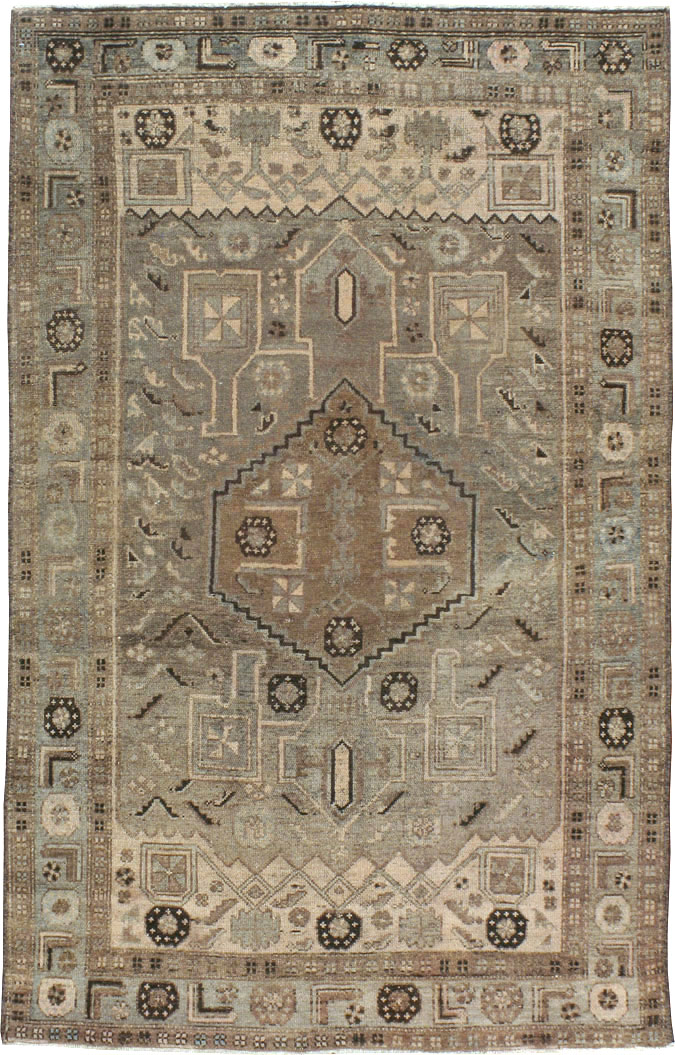 Vintage Persian Malayer Rug, No.21366 - Staging