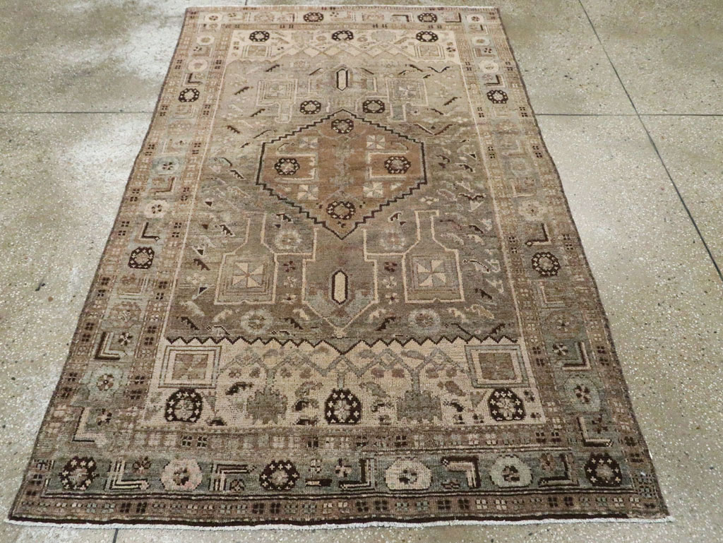 Vintage Persian Malayer Rug, No.21366 - Staging