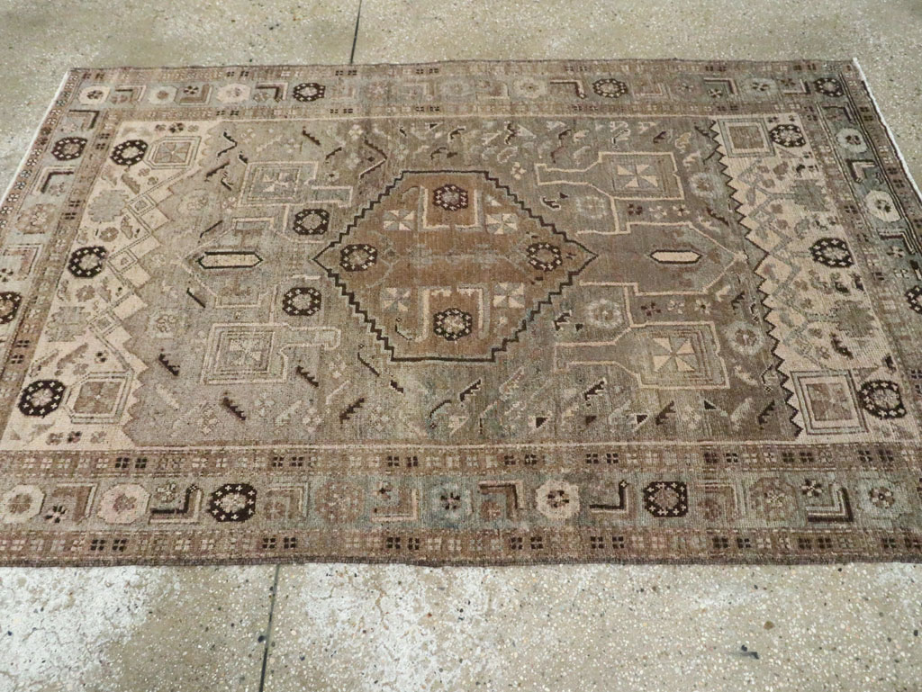 Vintage Persian Malayer Rug, No.21366 - Staging