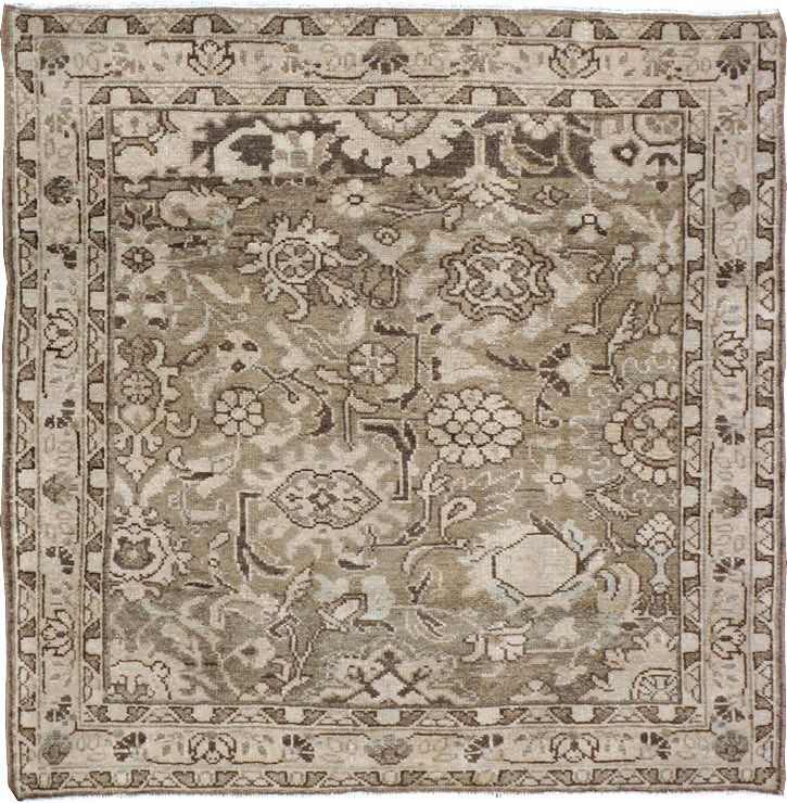 Vintage Malayer Square Rug, No.21372 - Staging