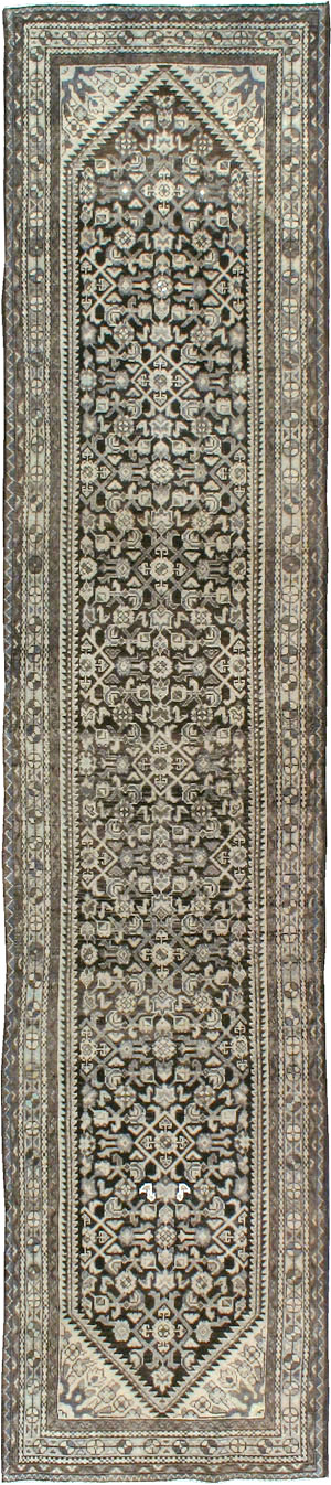 Vintage Persian Malayer Runner, No.21375 - Staging