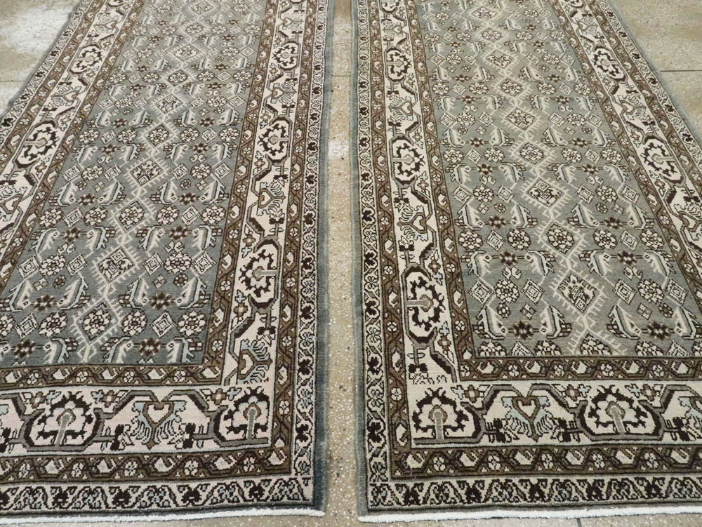 Vintage Persian Malayer Runner (Pair: 1 of 2), No.21377 - Staging