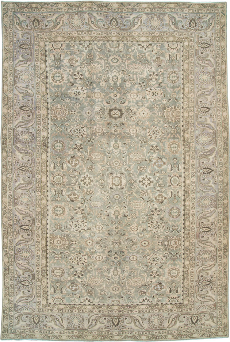 Vintage Persian Malayer Room Size Carpet, No.21382 - Staging
