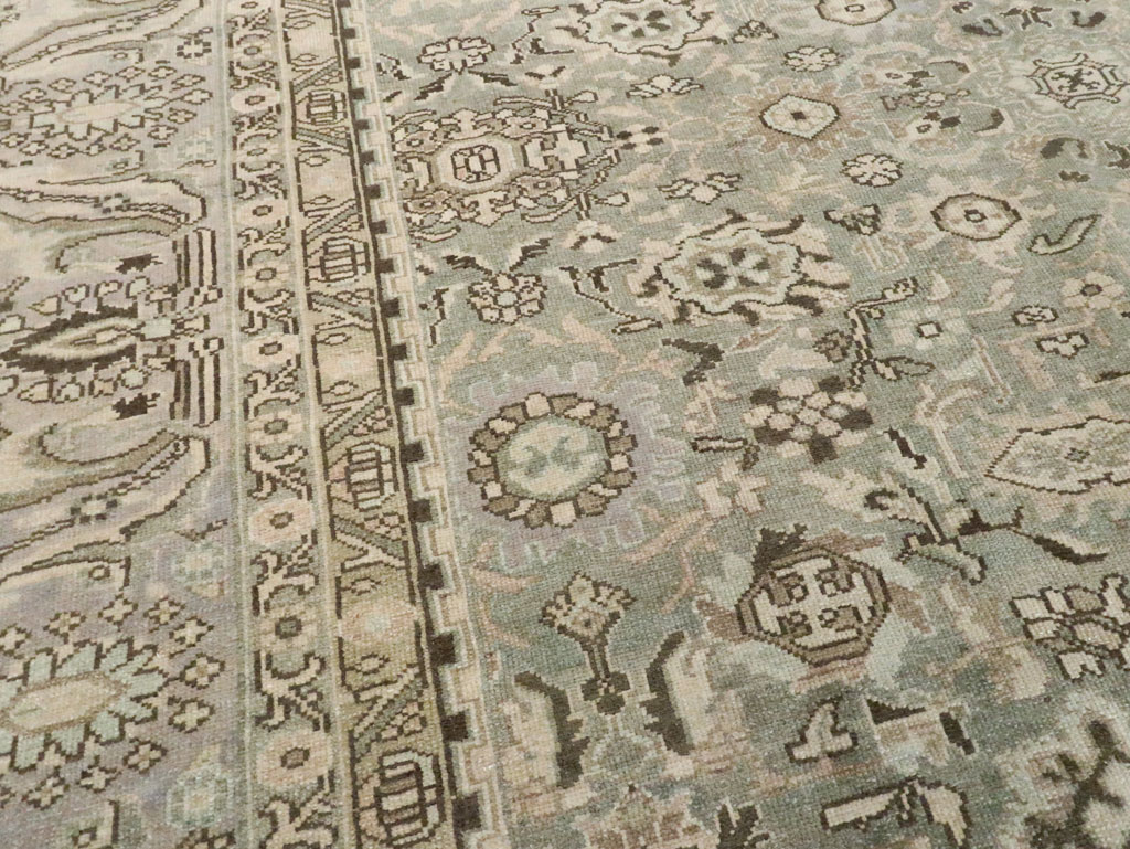 Vintage Persian Malayer Room Size Carpet, No.21382 - Staging