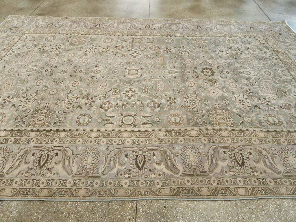 Vintage Persian Malayer Room Size Carpet, No.21382 - Staging