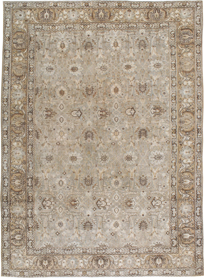 Antique Persian Tabriz Carpet, No.21386 - Staging