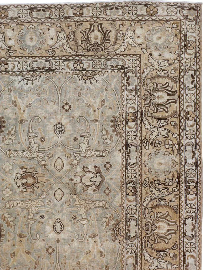 Antique Persian Tabriz Carpet, No.21386 - Staging
