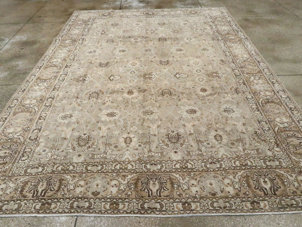 Antique Persian Tabriz Carpet, No.21386 - Staging