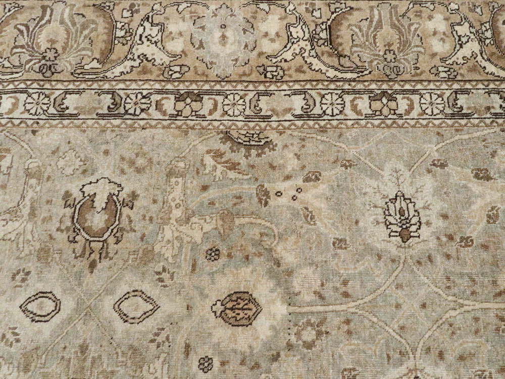 Antique Persian Tabriz Carpet, No.21386 - Staging