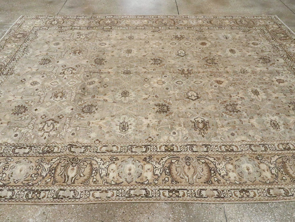 Antique Persian Tabriz Carpet, No.21386 - Staging