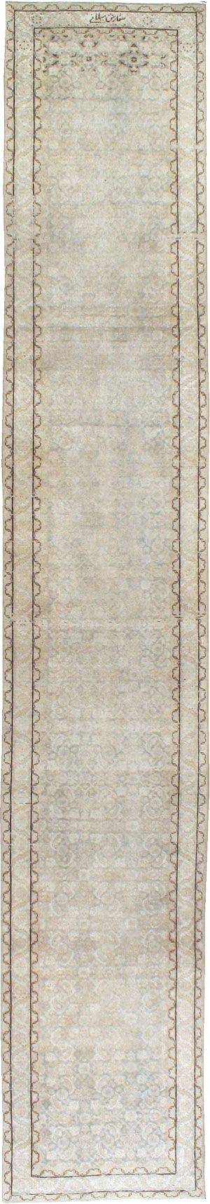 Vintage Persian Tabriz Runner, No.21389 - Staging