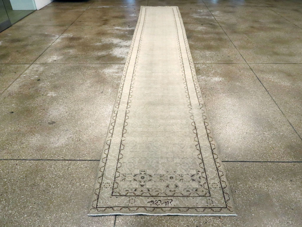 Vintage Persian Tabriz Runner, No.21389 - Staging