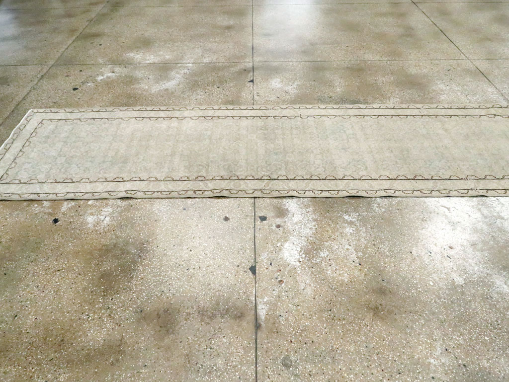 Vintage Persian Tabriz Runner, No.21389 - Staging