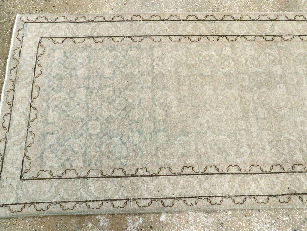 Vintage Persian Tabriz Runner, No.21389 - Staging