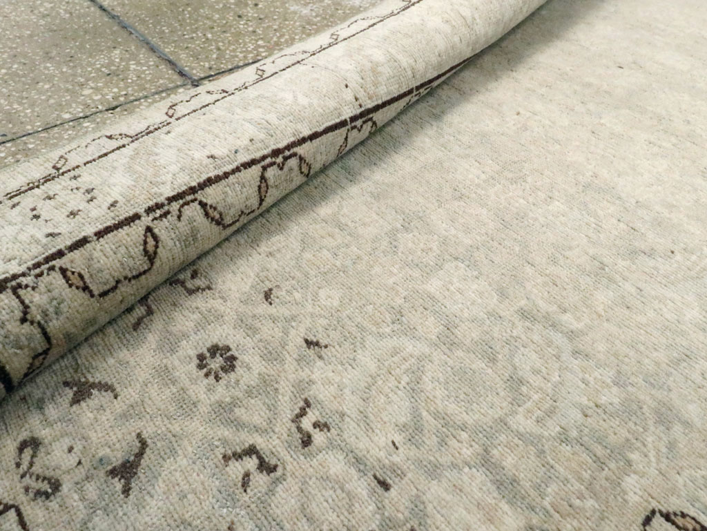 Vintage Persian Tabriz Runner, No.21389 - Staging