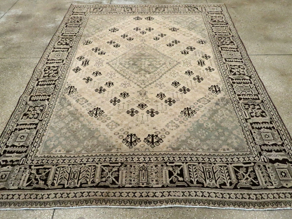 Vintage Persian Joshegan Carpet, No.21392 - Staging