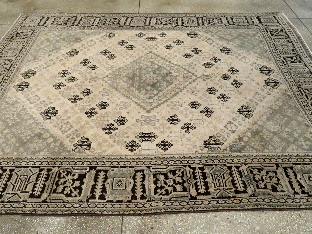 Vintage Persian Joshegan Carpet, No.21392 - Staging