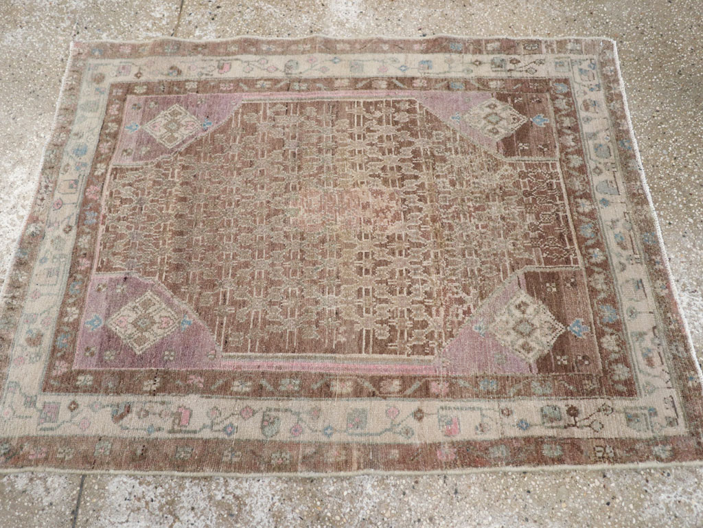 Vintage Persian Malayer Rug, No.21396 - Staging