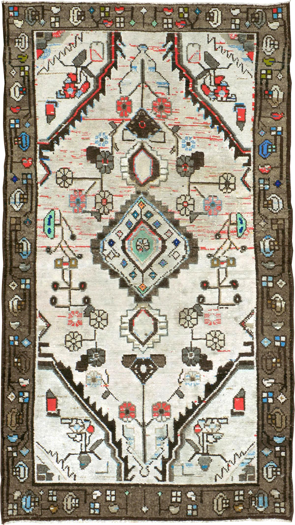 Vintage Persian Malayer Rug, No.21397 - Staging