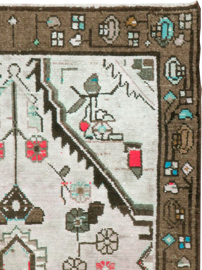 Vintage Persian Malayer Rug, No.21397 - Staging