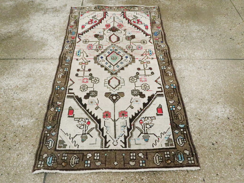 Vintage Persian Malayer Rug, No.21397 - Staging