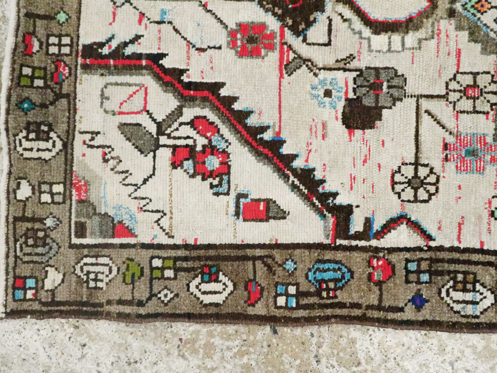 Vintage Persian Malayer Rug, No.21397 - Staging