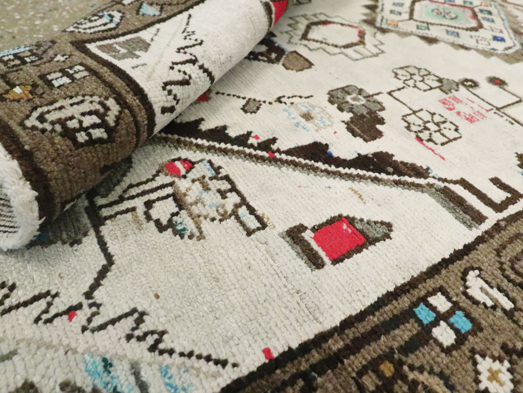 Vintage Persian Malayer Rug, No.21397 - Staging