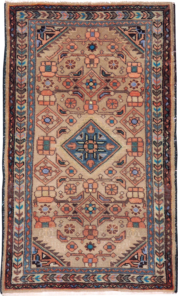 Vintage Persian Malayer Rug, No.21403 - Staging