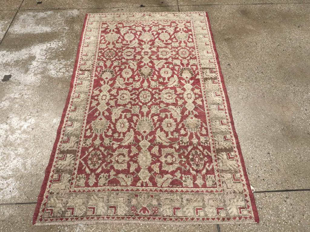 Antique Turkish Ghiordes Rug, No.21409 - Staging