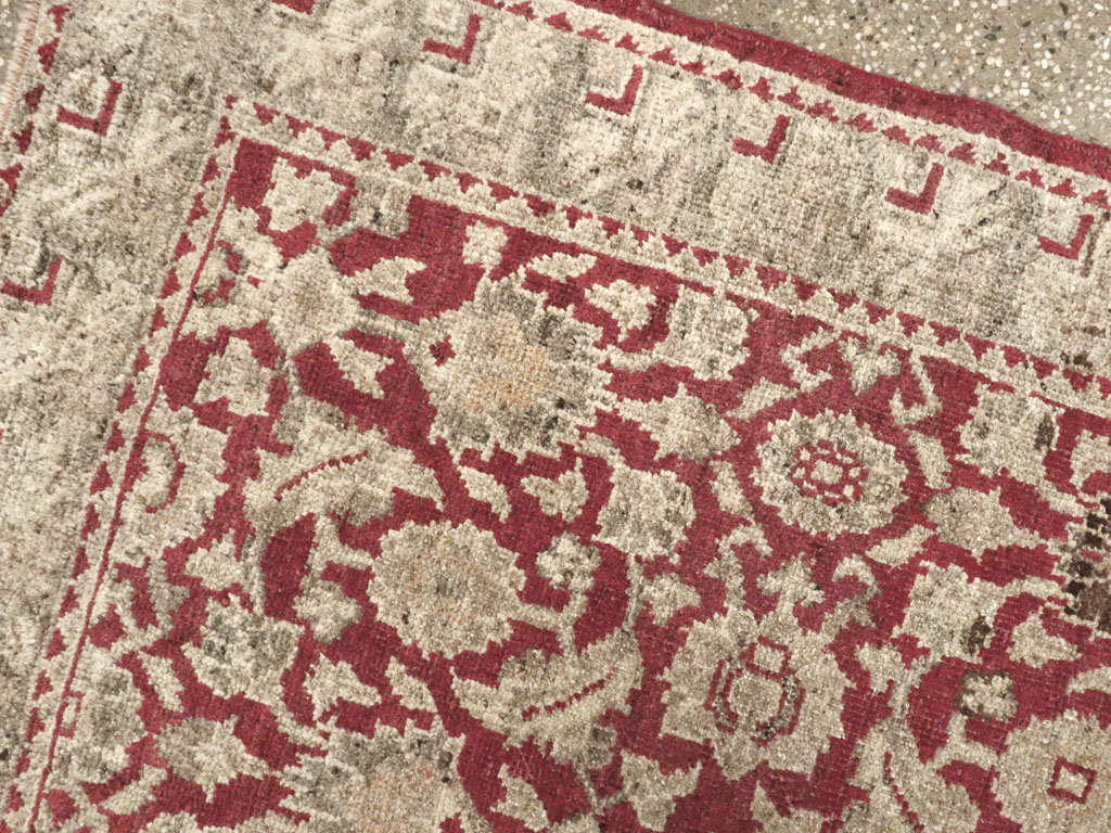 Antique Turkish Ghiordes Rug, No.21409 - Staging