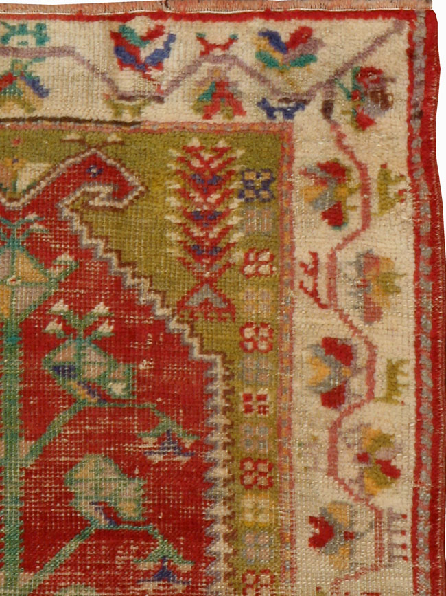 Antique Turkish Oushak Rug, No.21412 - Staging