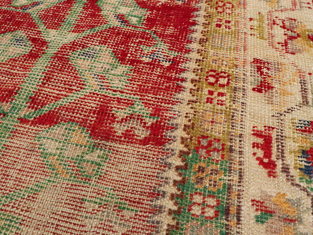 Antique Turkish Oushak Rug, No.21412 - Staging