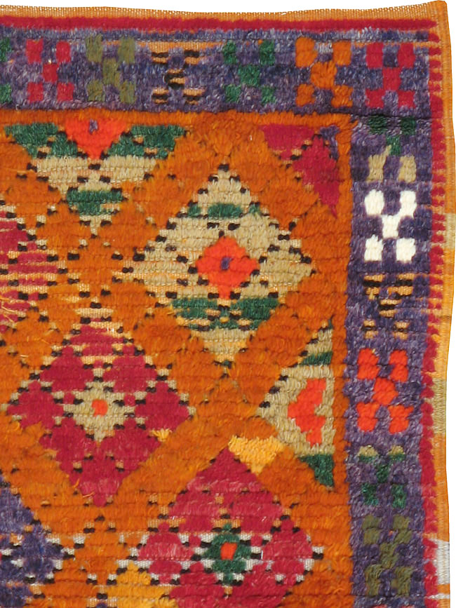 Vintage Turkish Tulu Rug, No.21417 - Staging