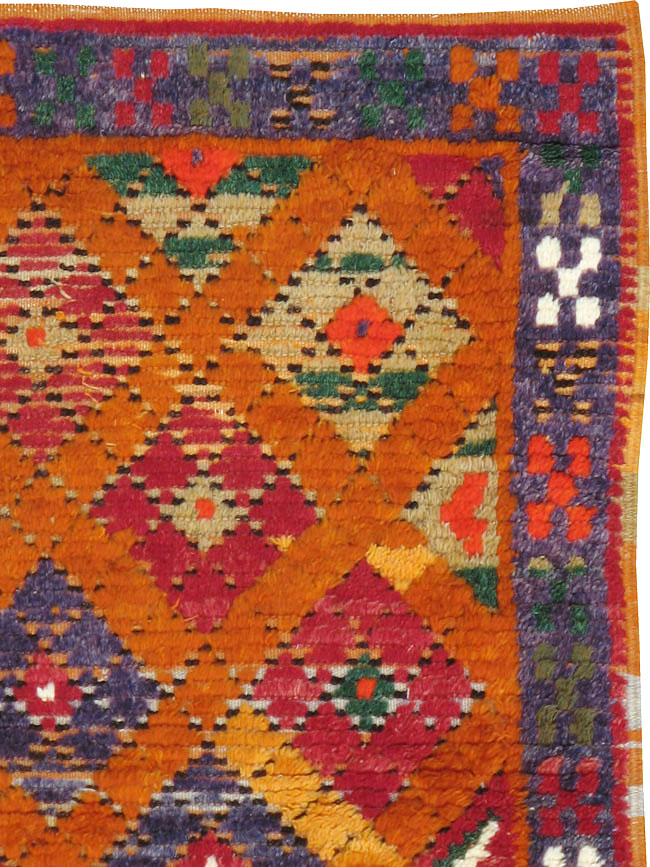 Vintage Turkish Tulu Rug, No.21417 - Staging