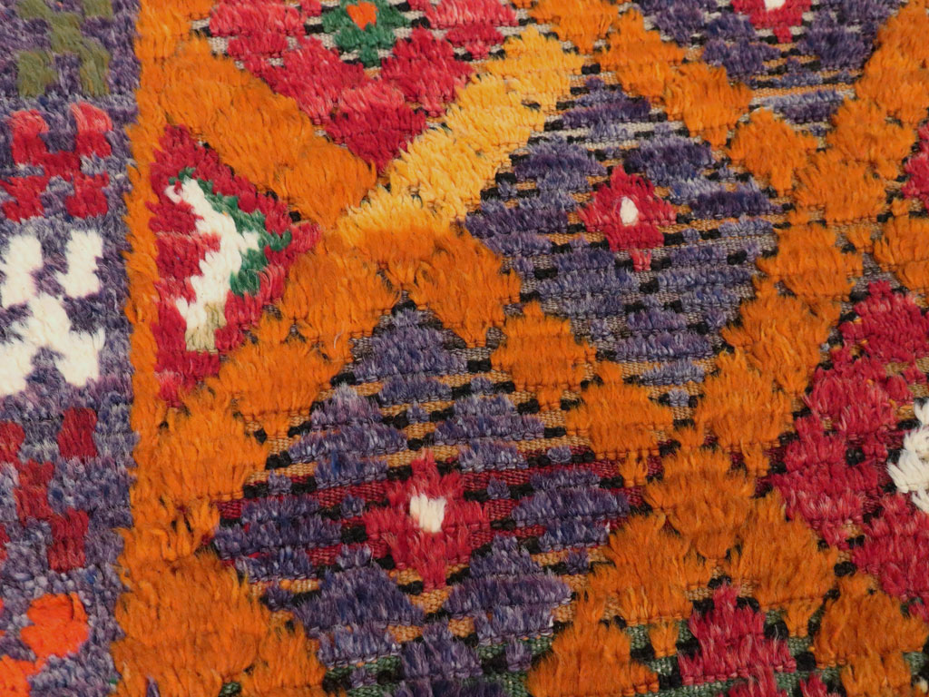 Vintage Turkish Tulu Rug, No.21417 - Staging