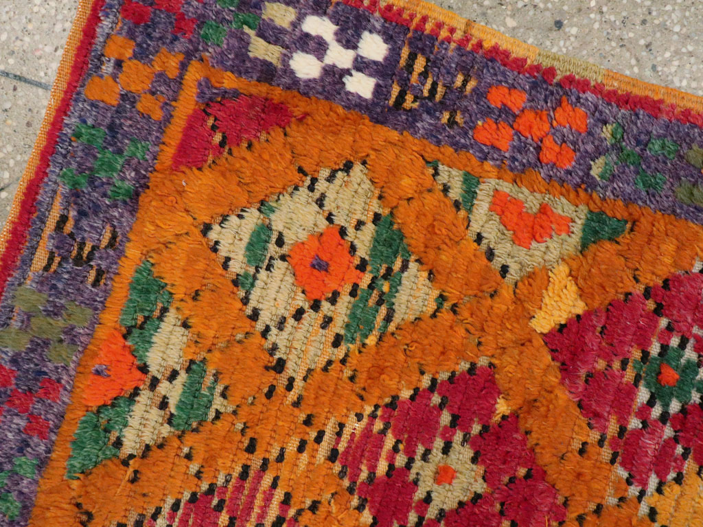 Vintage Turkish Tulu Rug, No.21417 - Staging