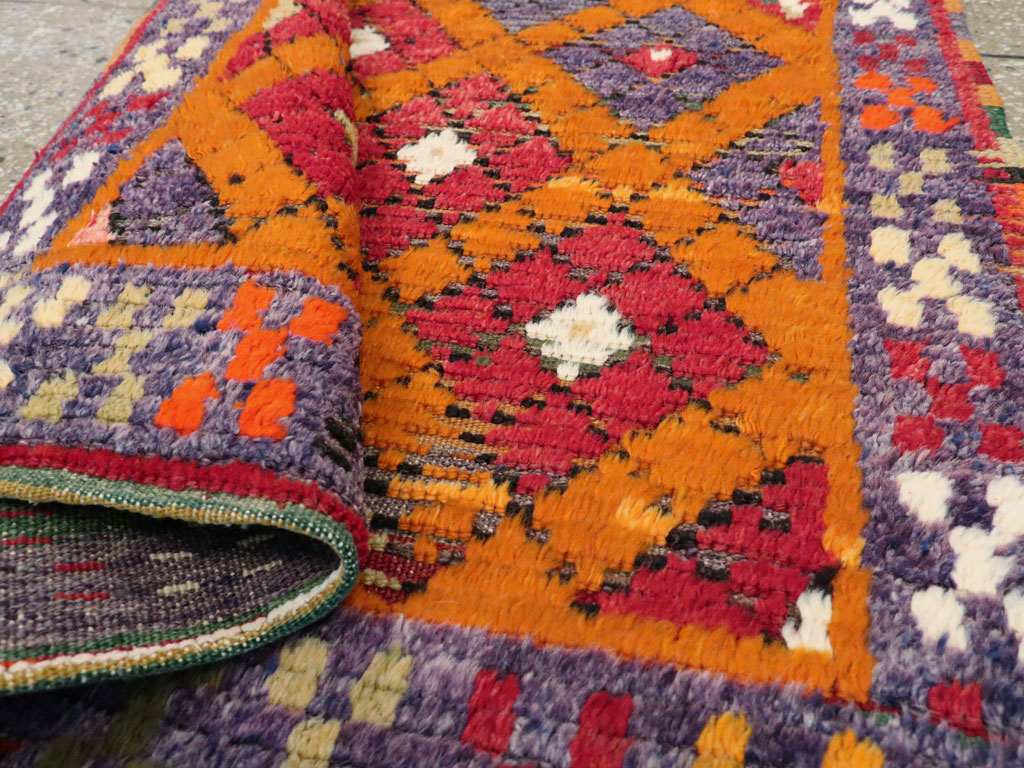 Vintage Turkish Tulu Rug, No.21417 - Staging