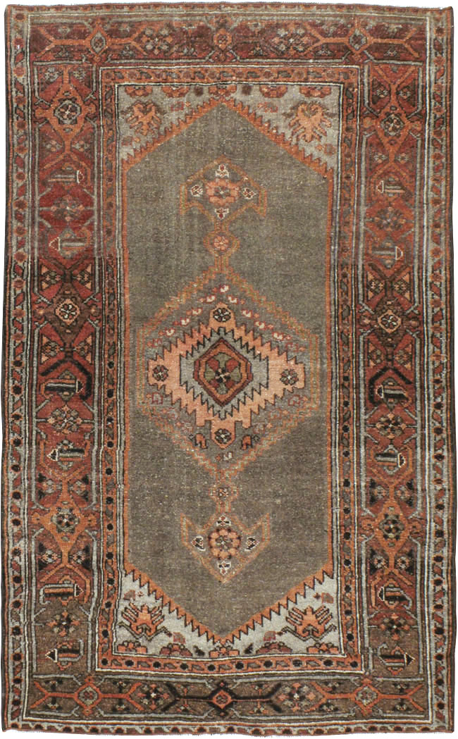Antique Persian Kurdish Rug, No.21419 - Staging