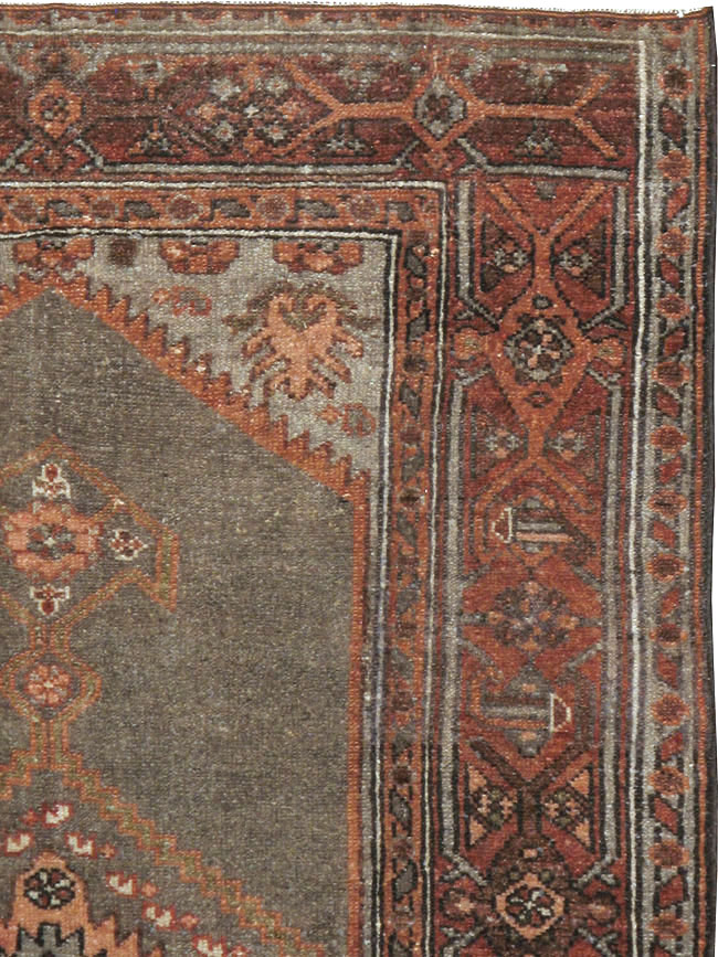 Antique Persian Kurdish Rug, No.21419 - Staging