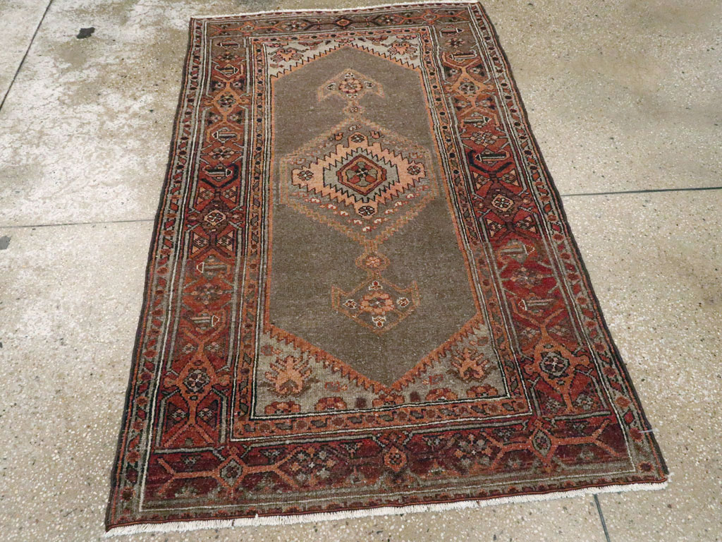 Antique Persian Kurdish Rug, No.21419 - Staging