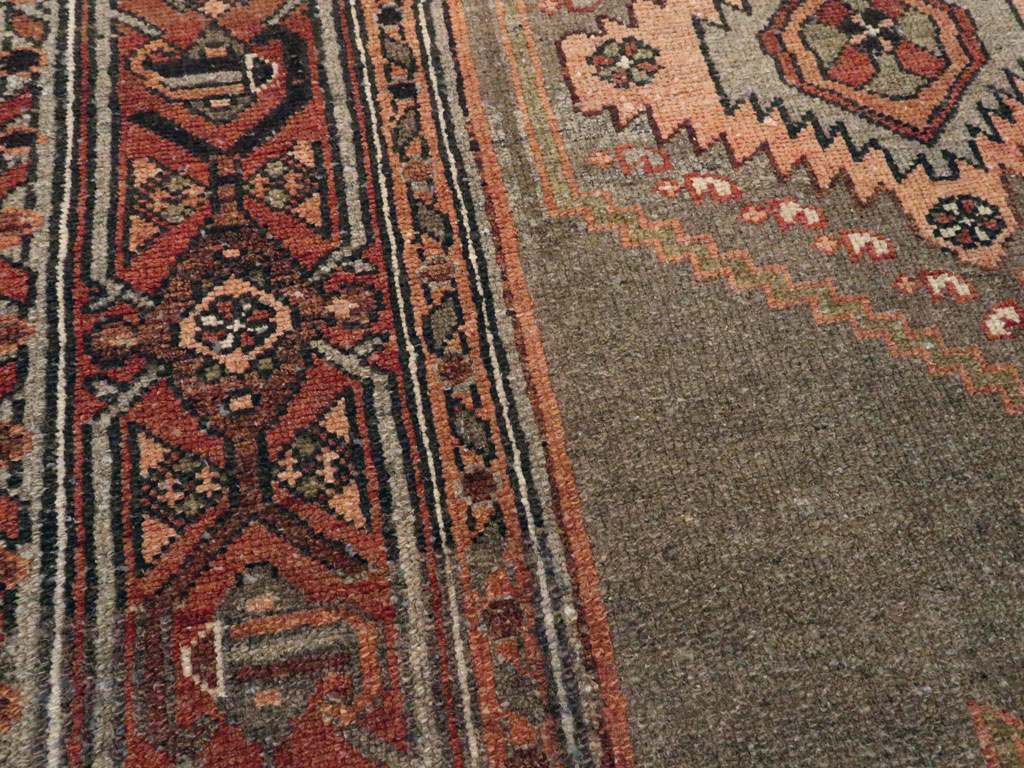 Antique Persian Kurdish Rug, No.21419 - Staging