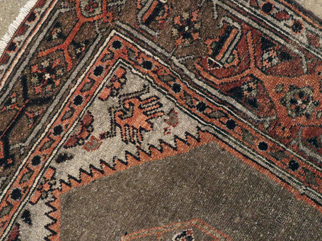 Antique Persian Kurdish Rug, No.21419 - Staging