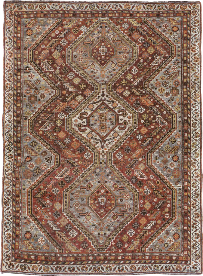 Antique Afshar Rug, No.21420 - Staging