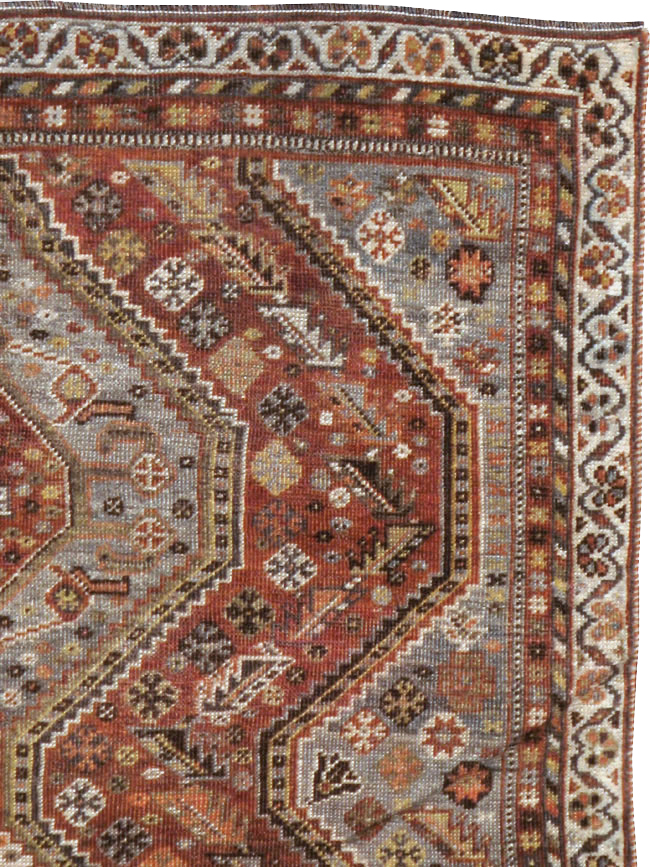 Antique Afshar Rug, No.21420 - Staging