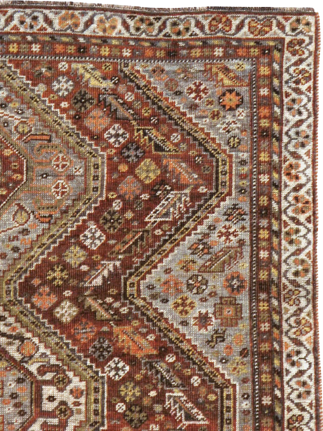Antique Afshar Rug, No.21420 - Staging