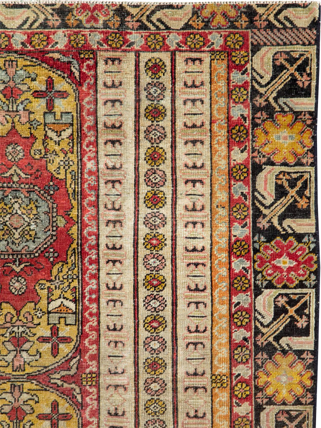 Antique Turkish Ghiordes Rug, No.21425 - Staging